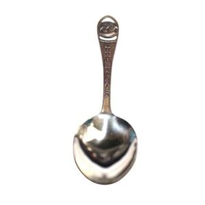 Vintage Sterling Silver Souvenir Spoon Wyoming Little America Enco 4.5"